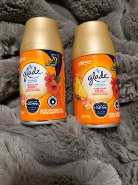 Glade Hawaiian Breeze Automatic Spray Refill - Orange and Gold x 2 6.2 oz